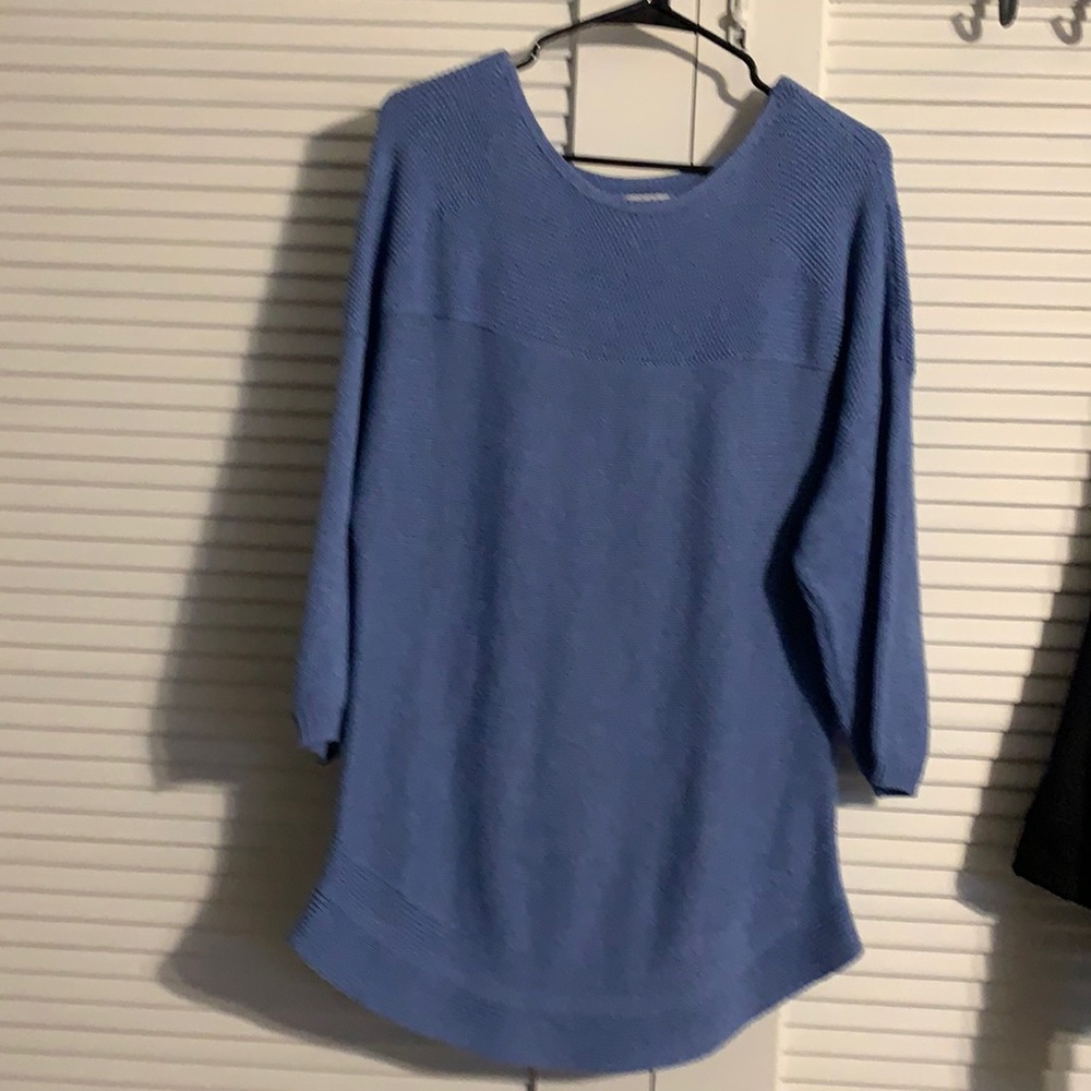 Blue sweater top